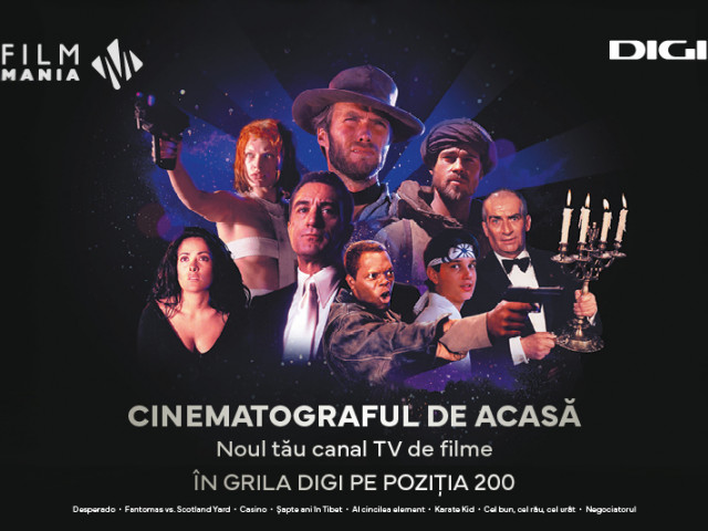 FilmMania este acum disponibil pe DIGI România.