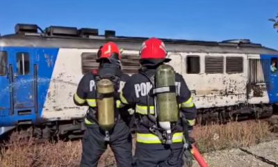 Ce a provocat incendiul unei locomotive în Gara Arad?