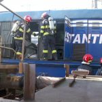 Ce s-a întâmplat la Arad? O locomotivă a luat foc într-un incident feroviar!