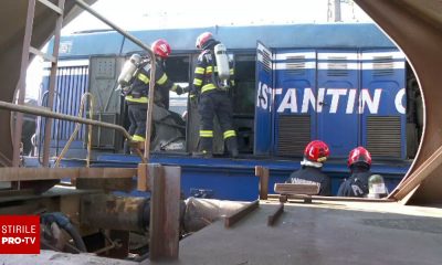 Ce s-a întâmplat la Arad? O locomotivă a luat foc într-un incident feroviar!