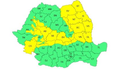 Cum va afecta codul galben de vânt Aradul și 24 de județe în această sâmbătă?