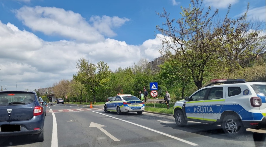 Ce s-a întâmplat cu biciclistul lovit de autoturism pe Bulevardul Nicolae Titulescu?