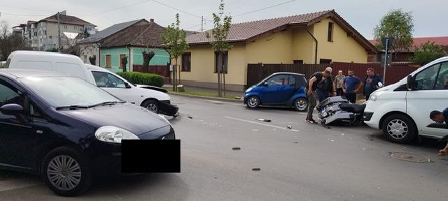 Ce s-a întâmplat cu motociclistul rănit într-un accident pe o stradă din Timișoara?