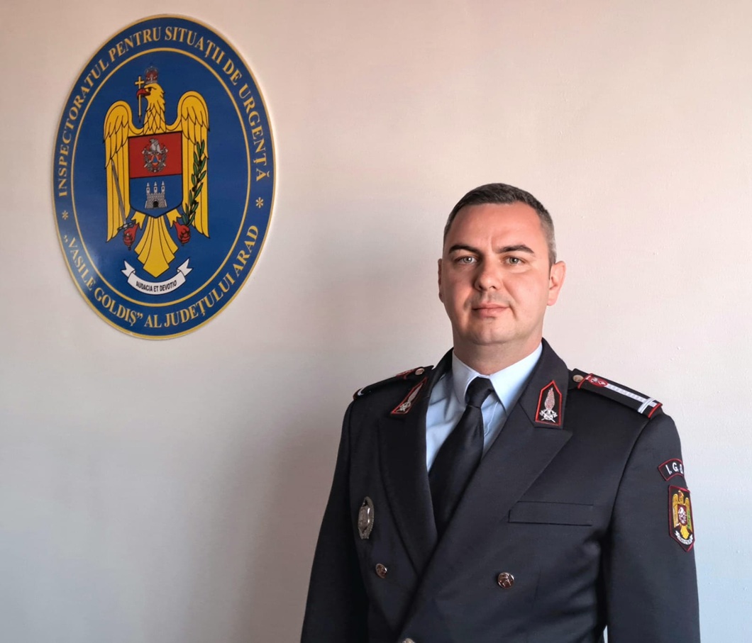 Cine este maiorul Bogdan Smolinschi, noul adjunct al ISU Arad?