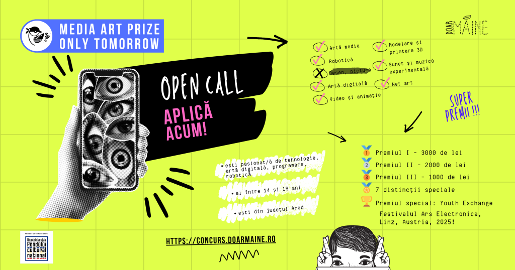 Adolescenții din Arad pot câștiga premii la primul concurs de artă media?