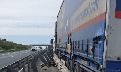 Ce s-a întâmplat pe Autostrada Arad – Timișoara, la Șagu? Camion blocat!