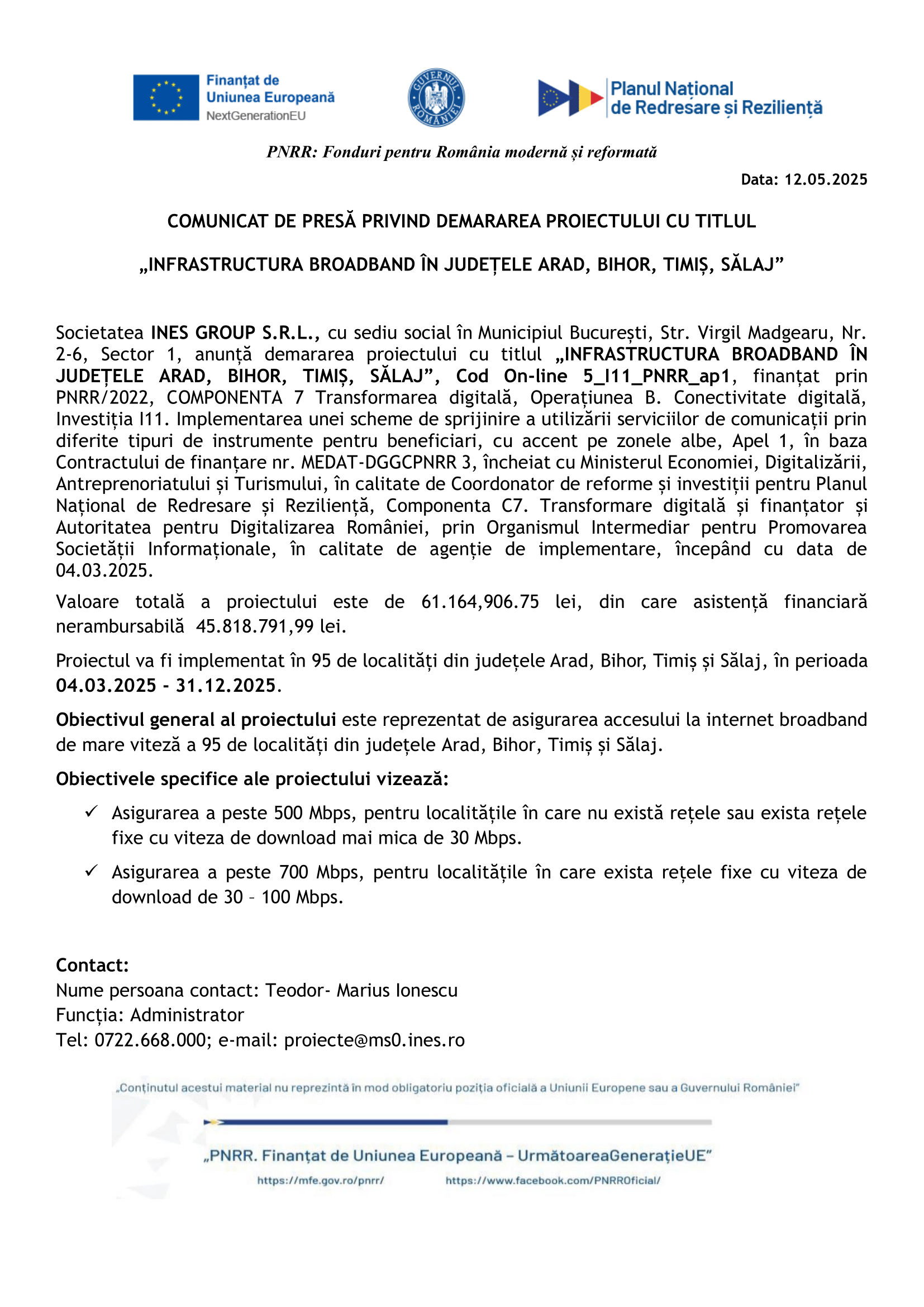 „Cum evoluează infrastructura broadband în Arad, Bihor, Timiș și Sălaj?”