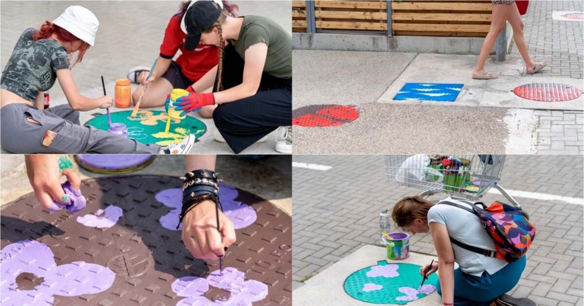 Ce opere de artă urbană ascund capacele de canalizare transformate?