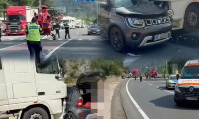 Ce s-a întâmplat cu mașina din Argeș implicată într-un accident pe DN 6?