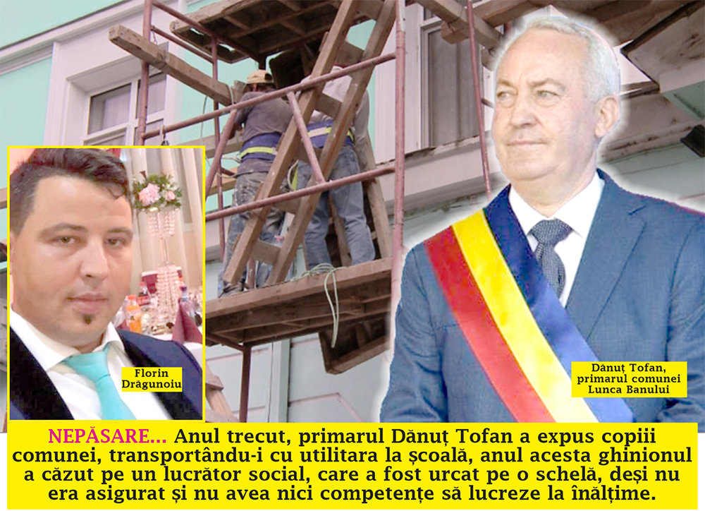 Ce s-a întâmplat la Lunca Banului? Accident de muncă cu implicarea primăriei!