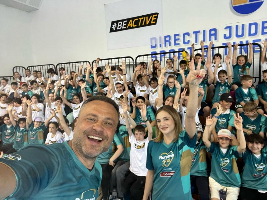 Cum au îmbinat 300 de copii sportul cu inspirația de la campioana Sabrina Maneca Voinea?