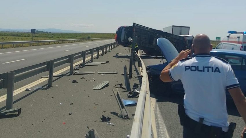 De ce este traficul blocat și deviat la nodul rutier de la km 475?