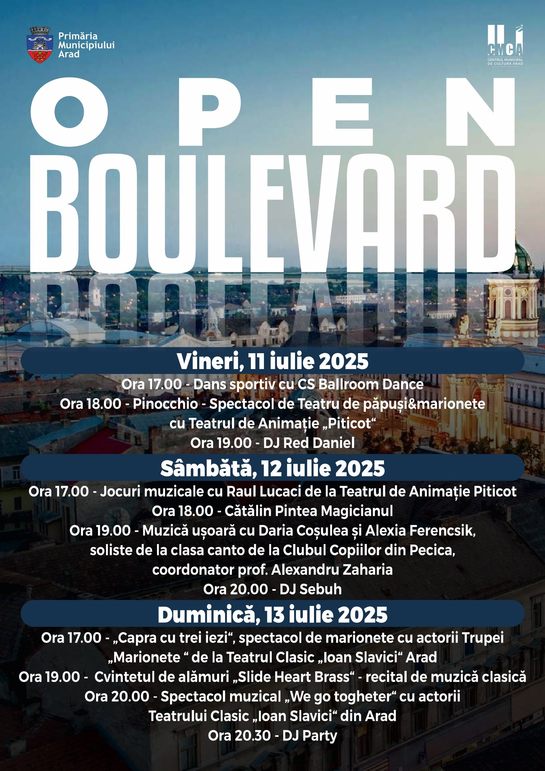 Ce surprize ne aduce Open Boulevard, ediția a III-a, în centrul Aradului?