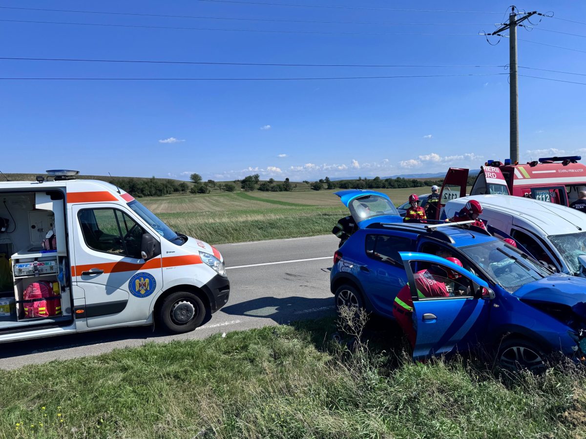 Ce s-a întâmplat pe DJ 107C, la Vințu de Jos? Trei răniți într-un accident auto!