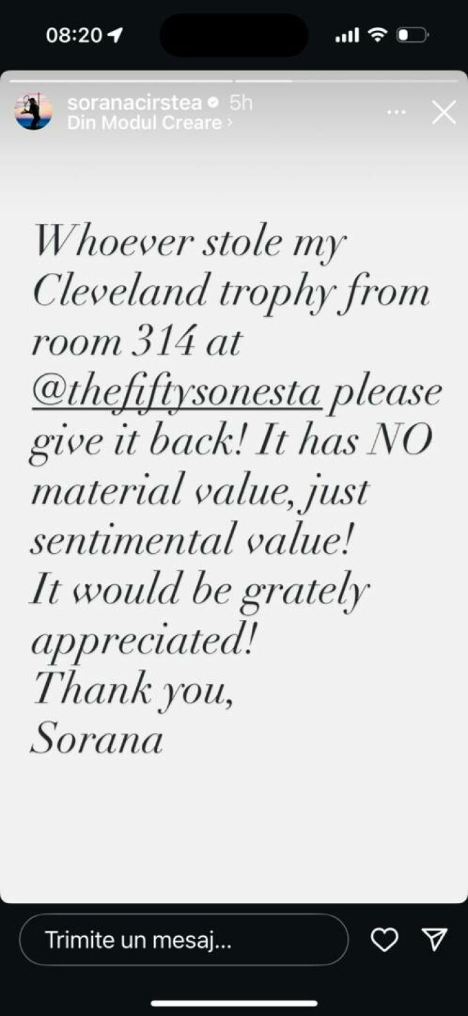 Cum a rămas Sorana Cîrstea fără trofeul câștigat la Cleveland la New York?