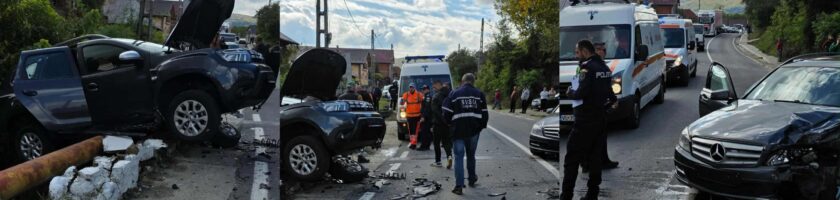 Ce s-a întâmplat la Păușești-Măglași? Patru persoane rănite într-un accident!