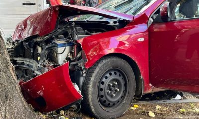 Ce s-a întâmplat la intersecția de pe b-dul Tomis între două auto?