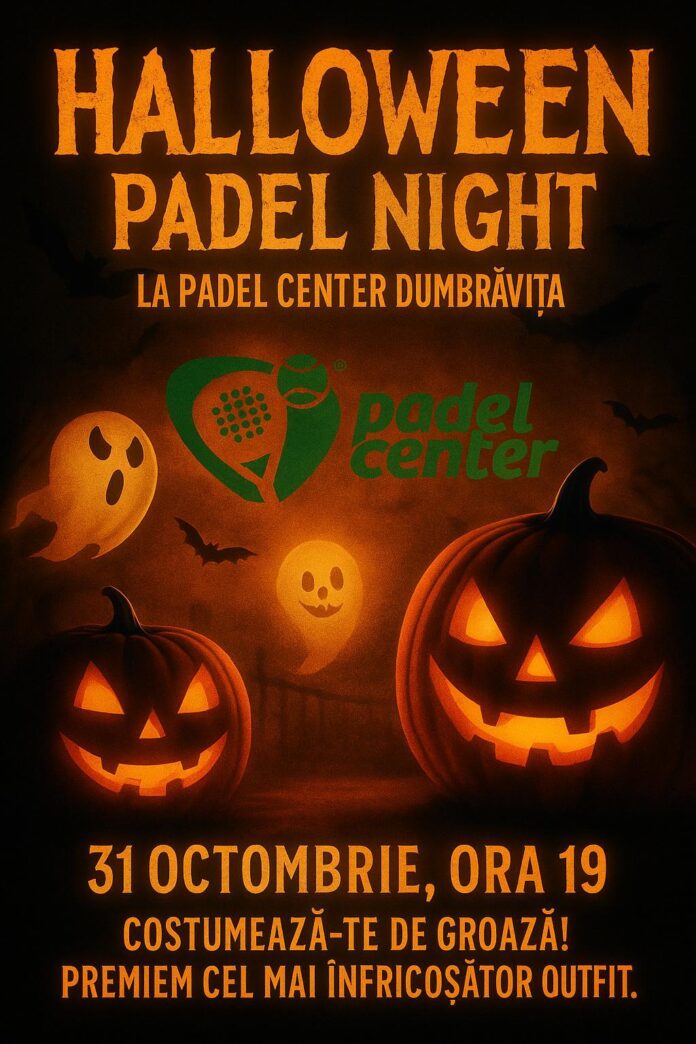 Vino să te distrezi la Halloween Padel Night – ce surprize ne așteaptă la Timișoara?