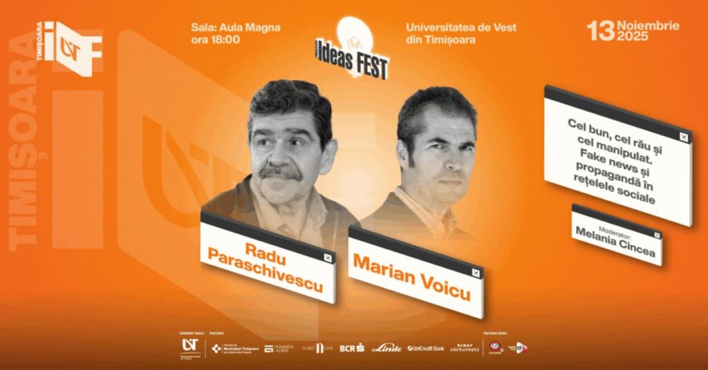 Ce idei revoluționare au adus Radu Paraschivescu și Marian Voicu la Timișoara Ideas Fest?