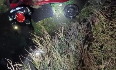 Ce s-a întâmplat în cartierul Lușca din Năsăud? Un șofer s-a răsturnat!