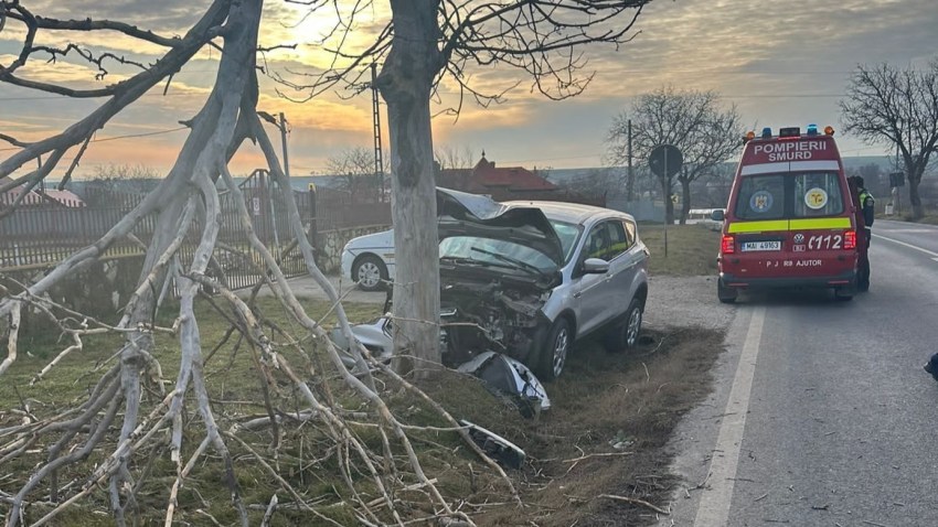 Ce s-a întâmplat la Coslugea, județul Constanța? Accident rutier grav cu un copac!